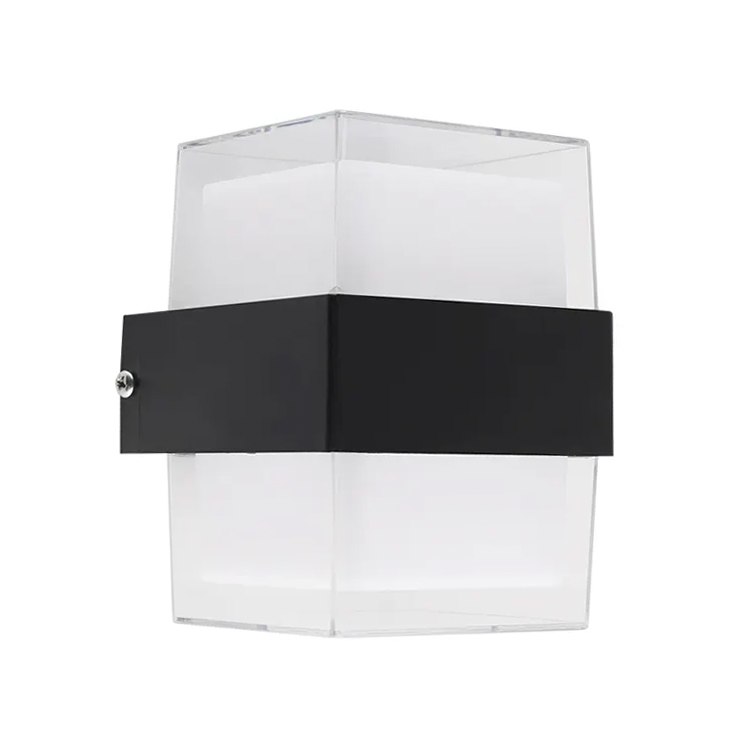 Світильник світлодіодний настінний, бра LUMINARIA VENZA 9W S BLACK 4200K 105x95x135 220V IP44 - Зображення 3