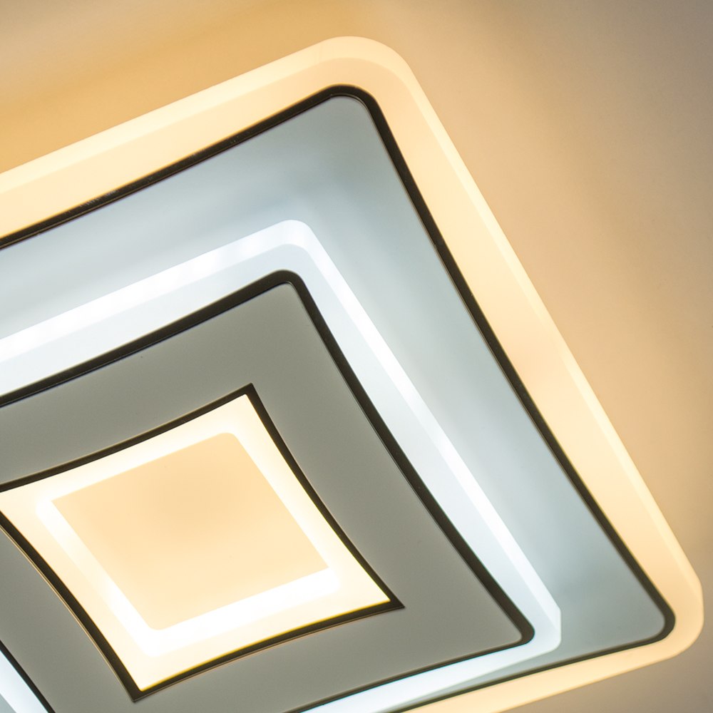 Світильник світлодіодний накладний LUMINARIA FOCOS 40W S200 ON/OFF CHROME/WHITE 220V IP20 - Зображення 2