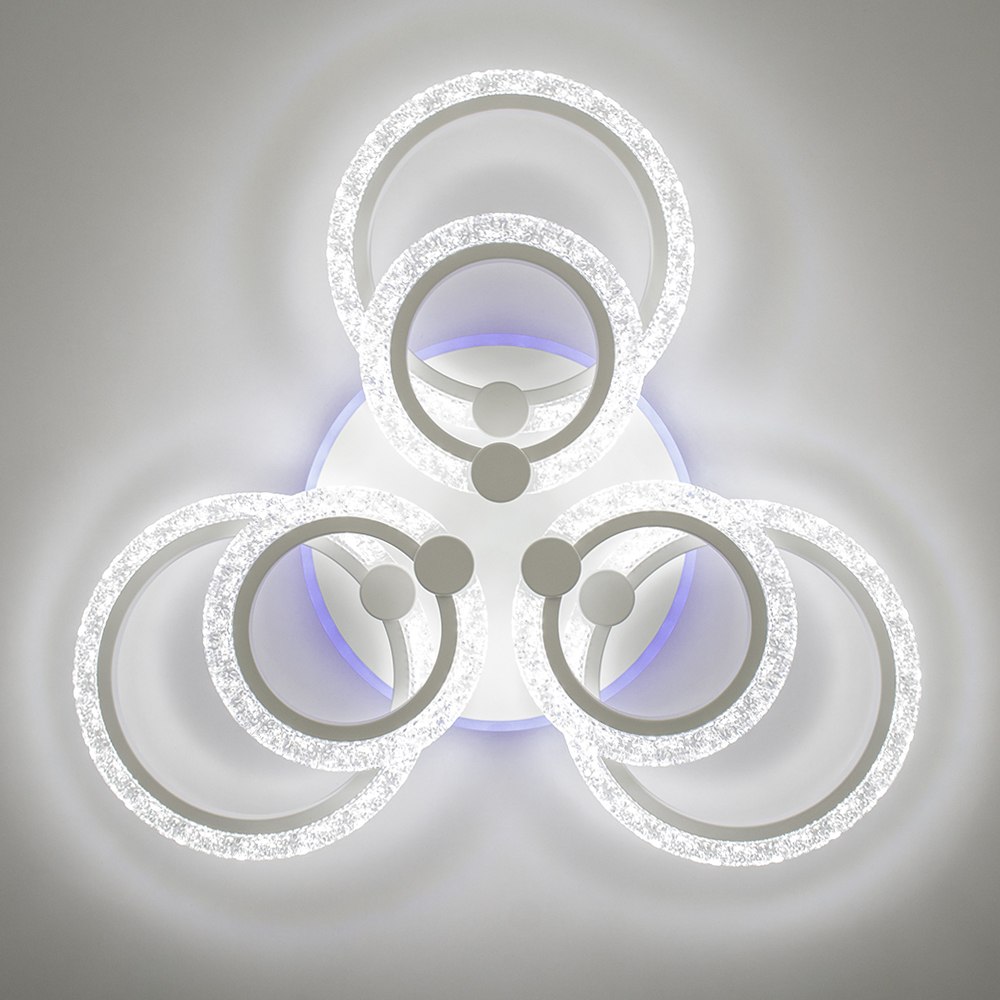 Світильник світлодіодний стельовий LUMINARIA LILY RGB 100W 7R APP WHITE/CLEAR - Зображення 3