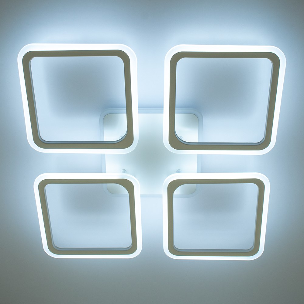 Світильник світлодіодний стельовий LUMINARIA LOOK RGB 120W 4Q WHITE/OPAL - Зображення 4