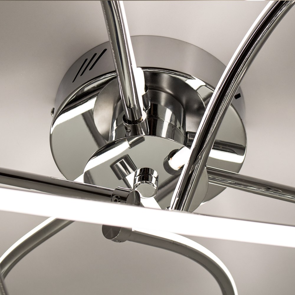 Світильник світлодіодний стельовий LUMINARIA LIANA MONO 60W 4000K CHROME/OPAL - Зображення 5