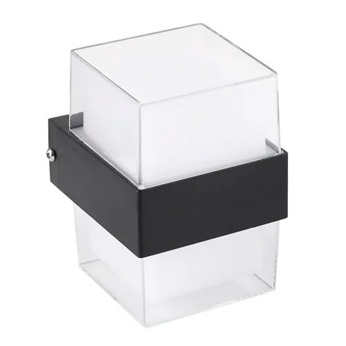 Світильник світлодіодний настінний, бра LUMINARIA VENZA 9W S BLACK 4200K 105x95x135 220V IP44