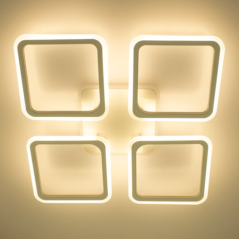 Світильник світлодіодний стельовий LUMINARIA LOOK RGB 120W 4Q WHITE/OPAL - Зображення 3