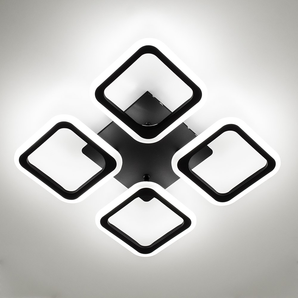 Світильник світлодіодний стельовий LUMINARIA ROOM 60W 4S APP BLACK - Зображення 4