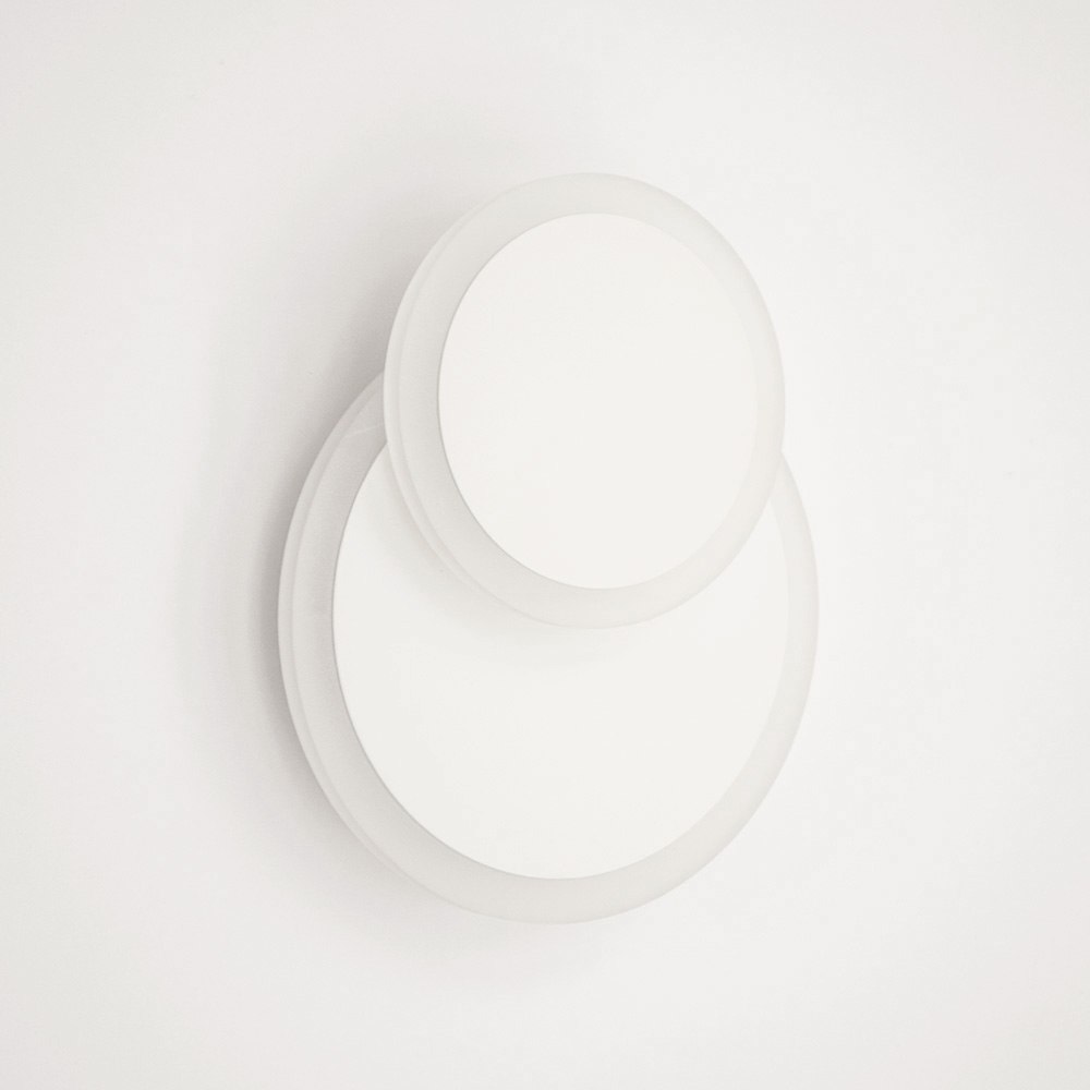 Світильник світлодіодний настінний, бра LUMINARIA GEOMETRIA ROUND 12W R185 WHITE 220V IP20 - Зображення 7