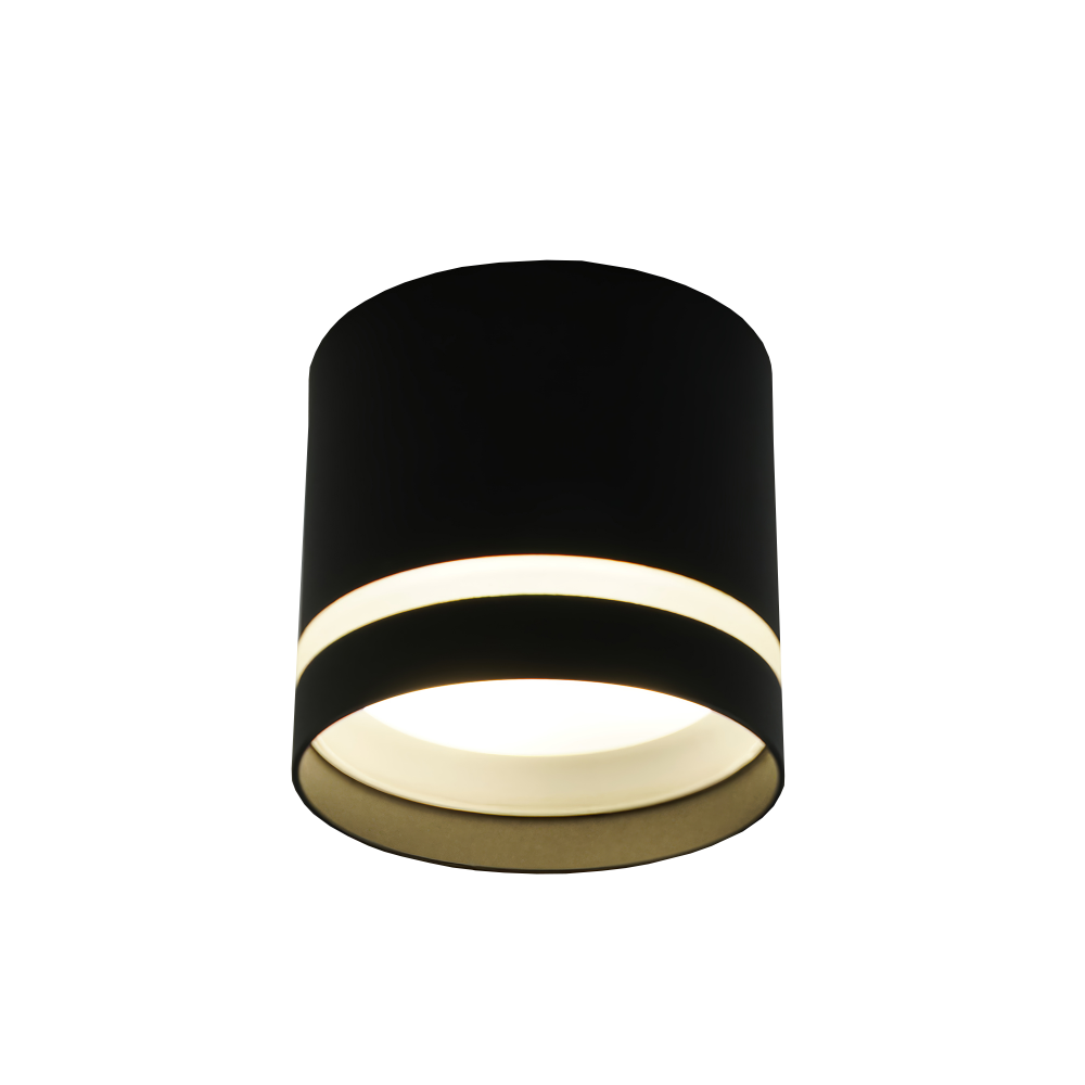 Світильник точковий накладний LUMINARIA GUSTA 1xGX53 82x70 BLACK 220V IP20