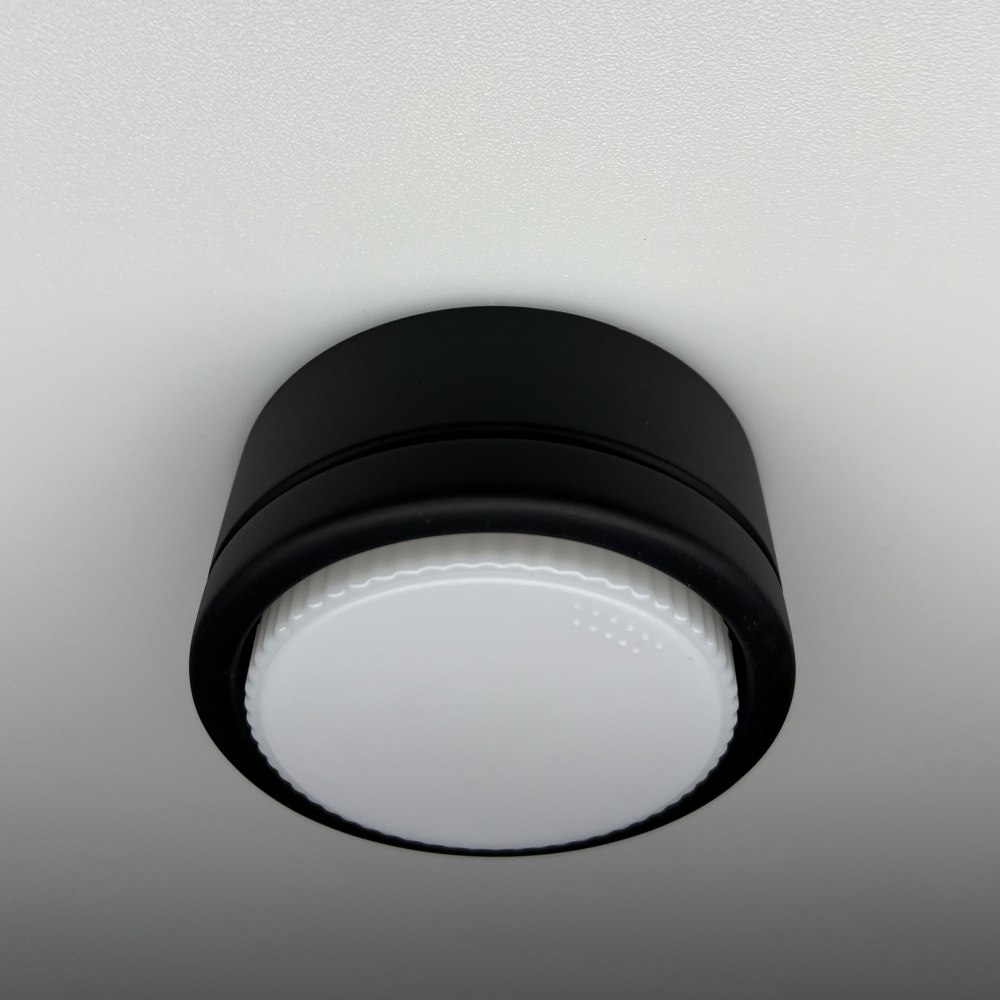 Світильник точковий вбудовуваний LUMINARIA VEGAS R2407 BK GX53 220V 92х40мм (Чорний)