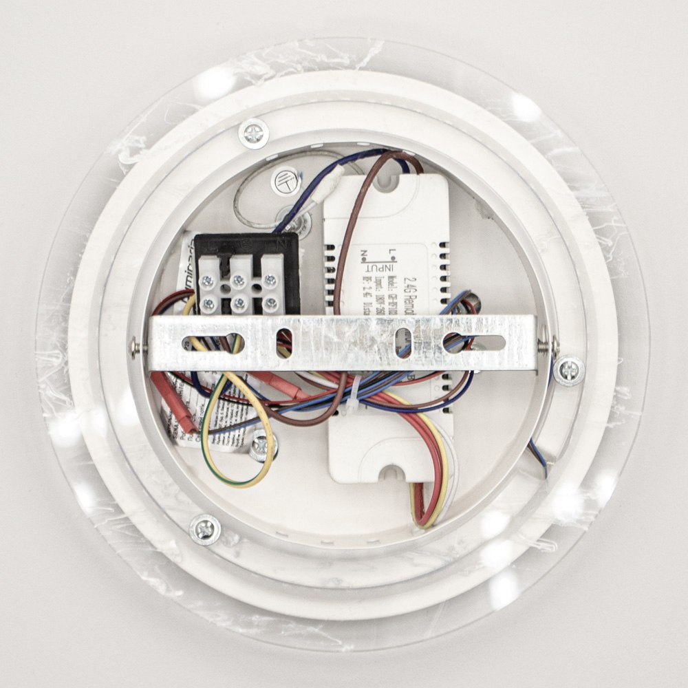 Світильник світлодіодний настінний, бра LUMINARIA SIENA 18W R200 ON/OFF WHITE/CLEAR 220V IP20 - Зображення 8