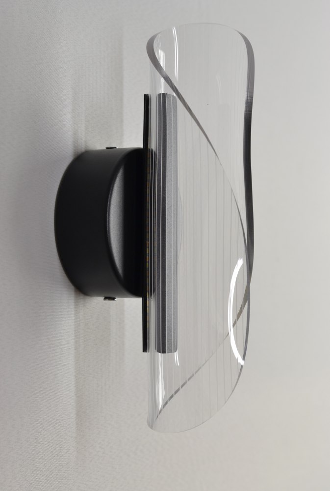 Світильник світлодіодний настінний, бра LUMINARIA LUMIERA 10W I-ON/OFF BLACK/CLEAR 220V IP20 - Зображення 3