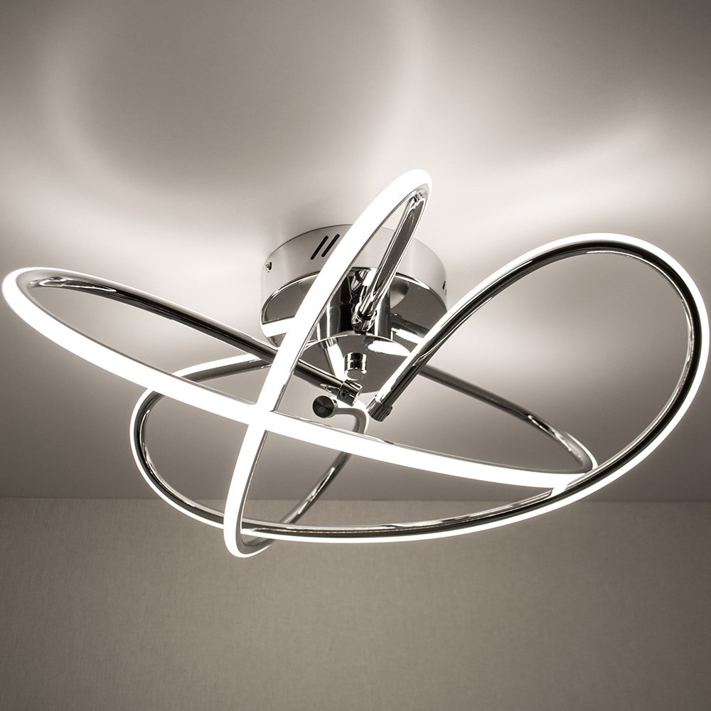 Світильник світлодіодний стельовий LUMINARIA LIANA MONO 60W 4000K CHROME/OPAL - Зображення 3