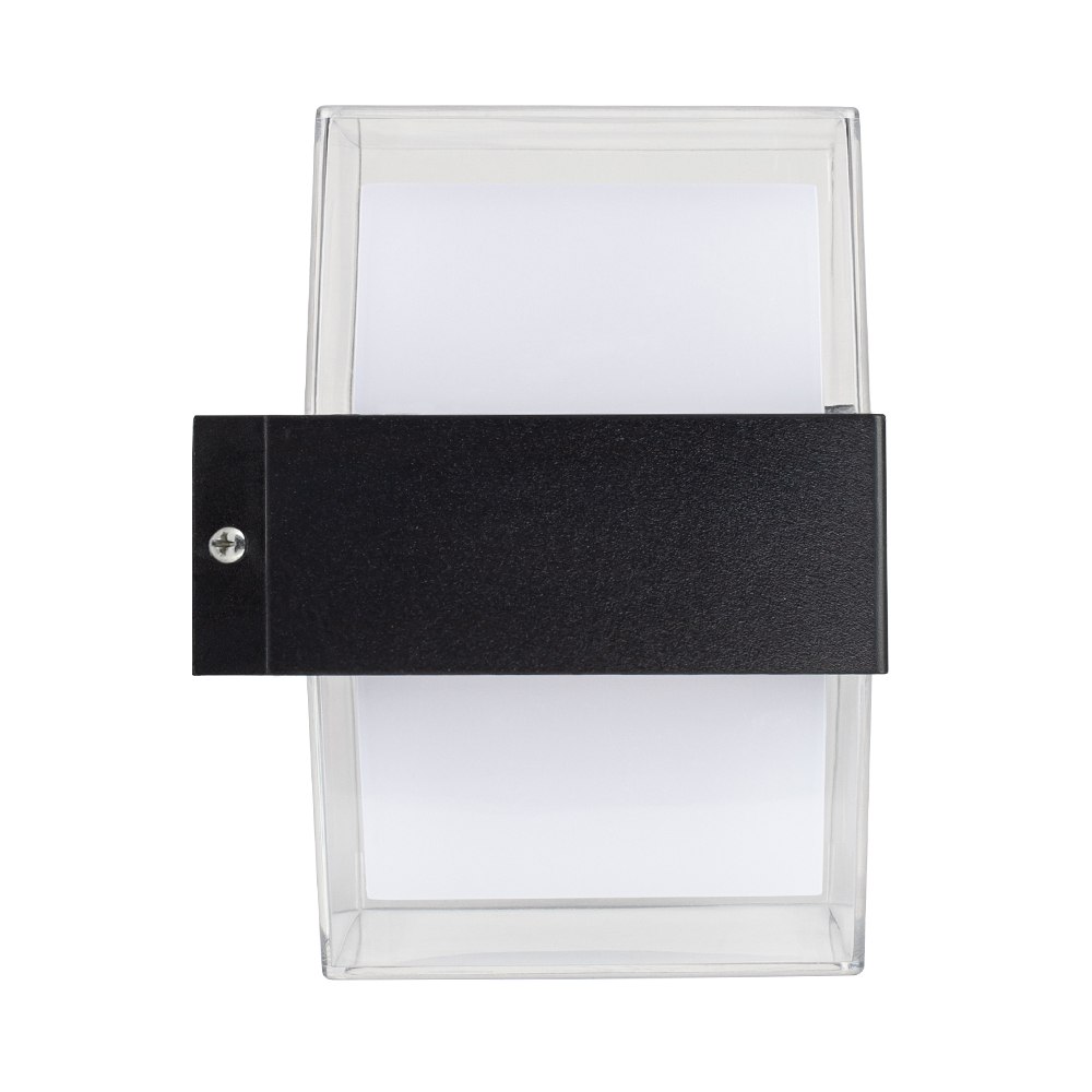 Світильник світлодіодний настінний, бра LUMINARIA VENZA 9W S BLACK 4200K 105x95x135 220V IP44 - Зображення 4
