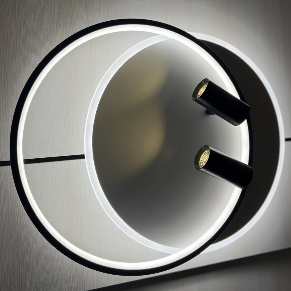 Світильник світлодіодний стельовий LUMINARIA GEOMETRIA DOWNLIGHT 65W 2R WHITE/BLACK - Зображення 2
