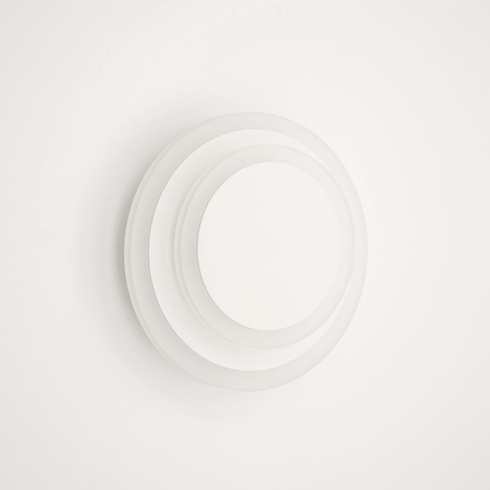Світильник світлодіодний настінний, бра LUMINARIA GEOMETRIA ROUND 12W R185 WHITE 220V IP20 - Зображення 8
