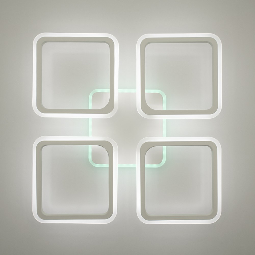 Світильник світлодіодний стельовий LUMINARIA LOOK RGB 120W 4Q WHITE/OPAL - Зображення 6