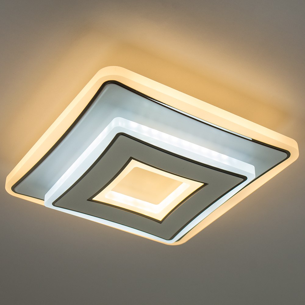 Світильник світлодіодний накладний LUMINARIA FOCOS 40W S200 ON/OFF CHROME/WHITE 220V IP20 - Зображення 6