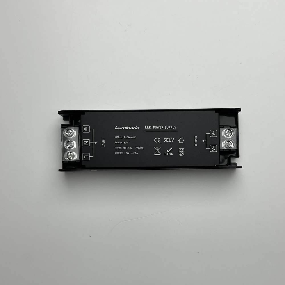 Перетворювач напруги LUMINARIA B-24V-60W 150х50х28 IP20 - Зображення 2