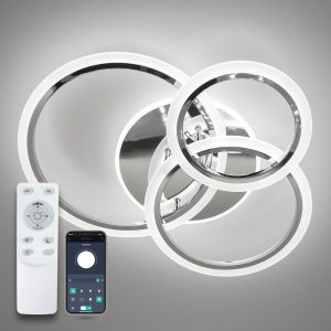 Світильник світлодіодний стельовий LUMINARIA SONNE 90W 4R APP CHROME
