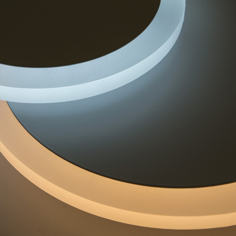 Світильник світлодіодний настінний, бра LUMINARIA GEOMETRIA ROUND 12W R185 WHITE 220V IP20 - Зображення 3