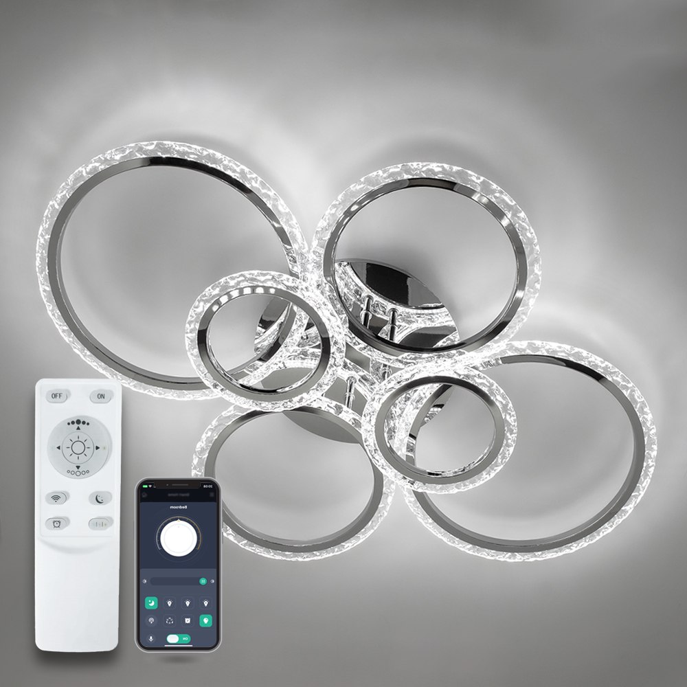 Світильник світлодіодний стельовий LUMINARIA EUROPA 132W 6R CHROME/ICE