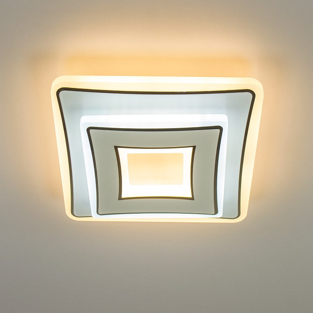 Світильник світлодіодний накладний LUMINARIA FOCOS 40W S200 ON/OFF CHROME/WHITE 220V IP20 - Зображення 4