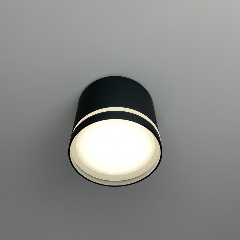 Світильник точковий накладний LUMINARIA GUSTA 1xGX53 82x70 BLACK 220V IP20 - Зображення 4