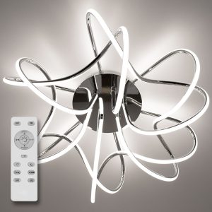 Світильник світлодіодний стельовий LUMINARIA LIANA MUSE 80W CHROME/OPAL