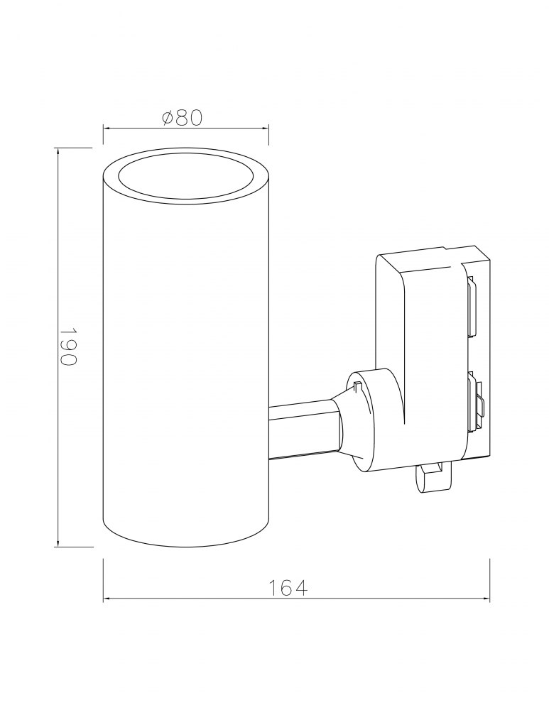 Світильник LED трековий LUMINARIA LTR80 30W WHITE 4200K 80x190x164 220V IP20 - Зображення 5