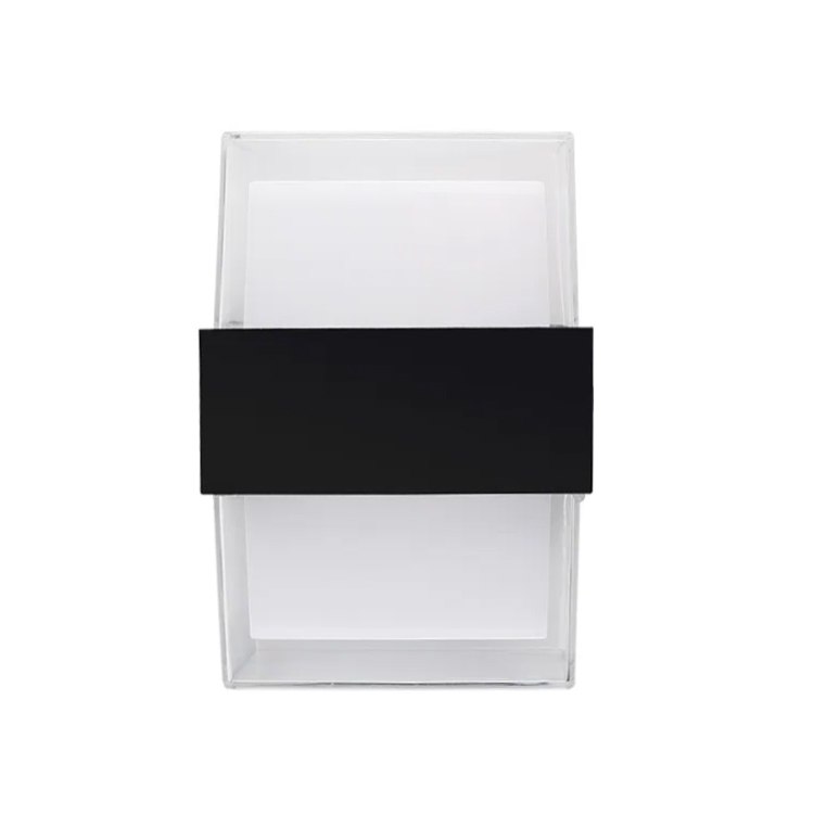 Світильник світлодіодний настінний, бра LUMINARIA VENZA 9W S BLACK 4200K 105x95x135 220V IP44 - Зображення 2