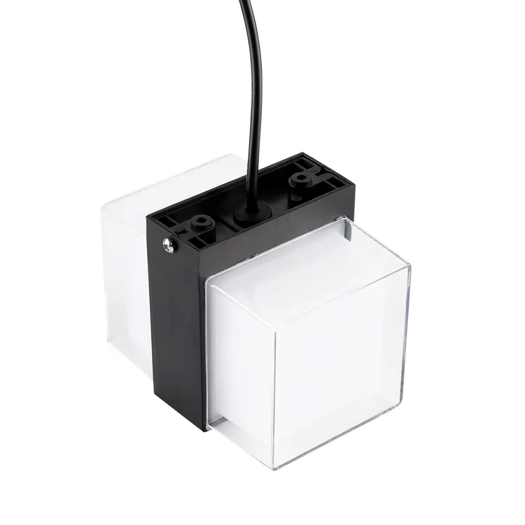 Світильник світлодіодний настінний, бра LUMINARIA VENZA 9W S BLACK 4200K 105x95x135 220V IP44 - Зображення 6