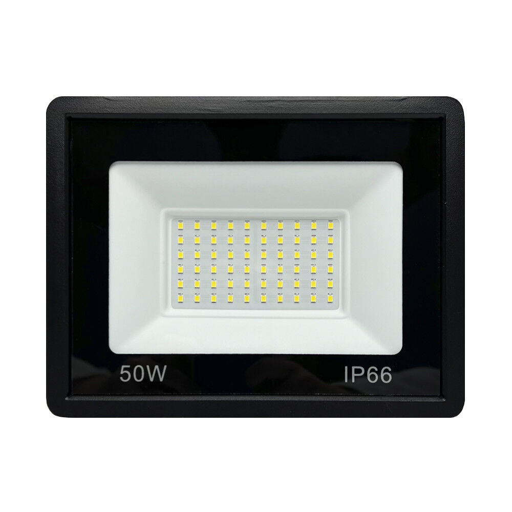 Прожектор світлодіодний вуличний LUMINARIA FL-50W 5000K BLACK 208x161x31 220V IP65