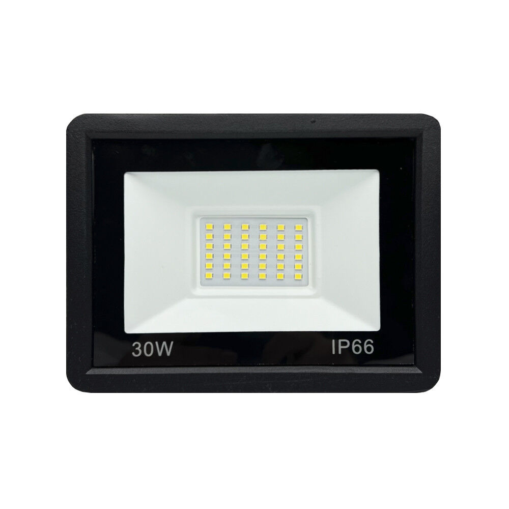 Прожектор світлодіодний вуличний LUMINARIA FL-30W 5000K BLACK 162x122x28 220V IP65