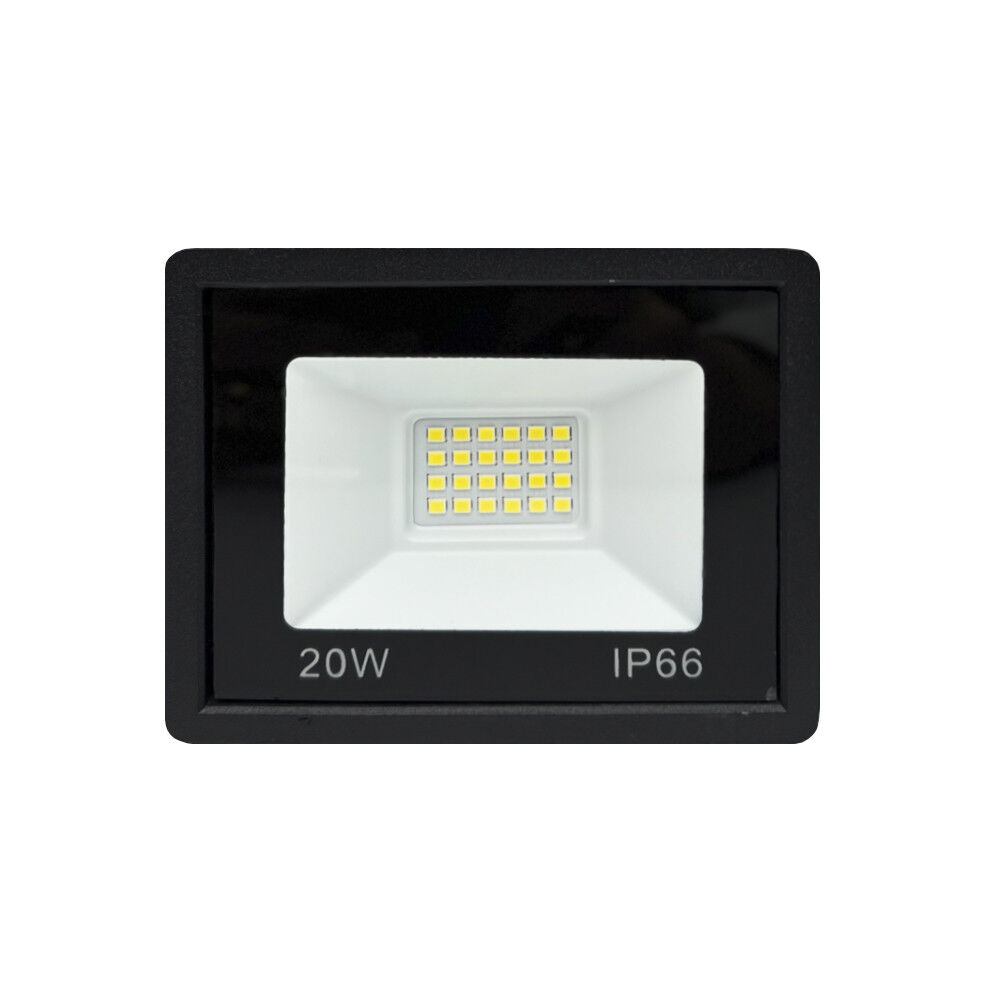 Прожектор світлодіодний вуличний LUMINARIA FL-20W 5000K BLACK 118x93x26 220V IP65