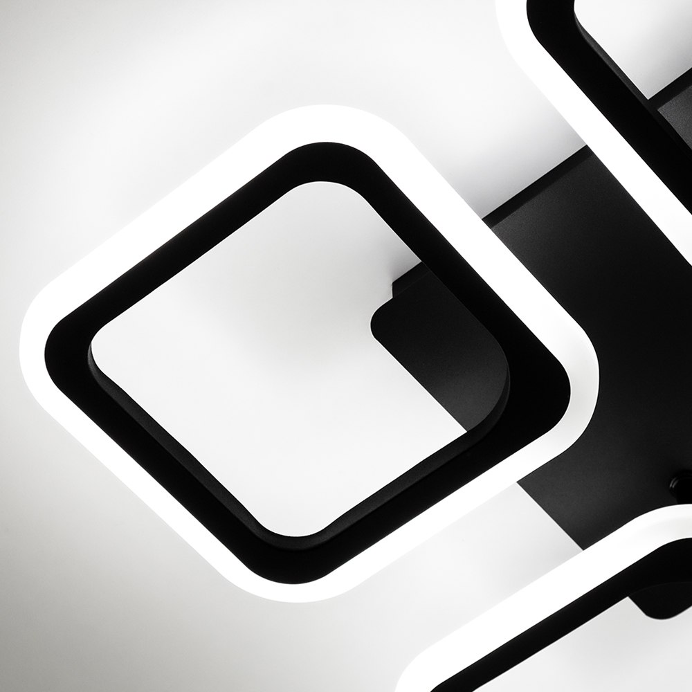 Світильник світлодіодний стельовий LUMINARIA ROOM 60W 4S APP BLACK - Зображення 5