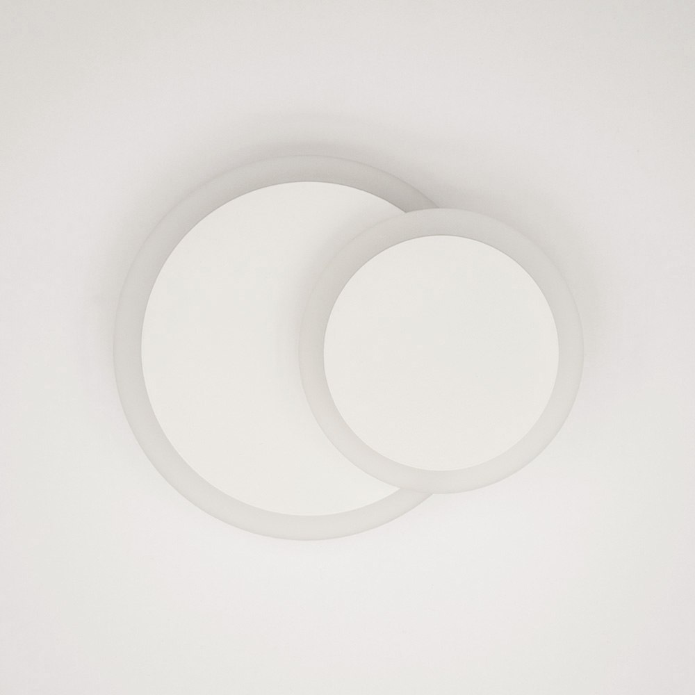 Світильник світлодіодний настінний, бра LUMINARIA GEOMETRIA ROUND 12W R185 WHITE 220V IP20 - Зображення 9