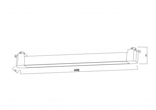 Світильник LED трековий LUMINARIA LMT 40W BLACK 4200K 600x33x55 220V IP20 - Зображення 6