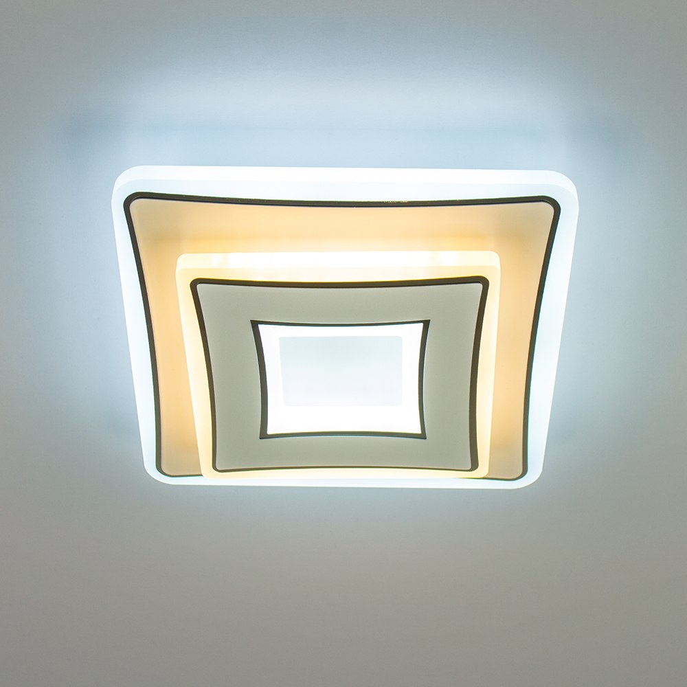 Світильник світлодіодний накладний LUMINARIA FOCOS 40W S200 ON/OFF CHROME/WHITE 220V IP20 - Зображення 3