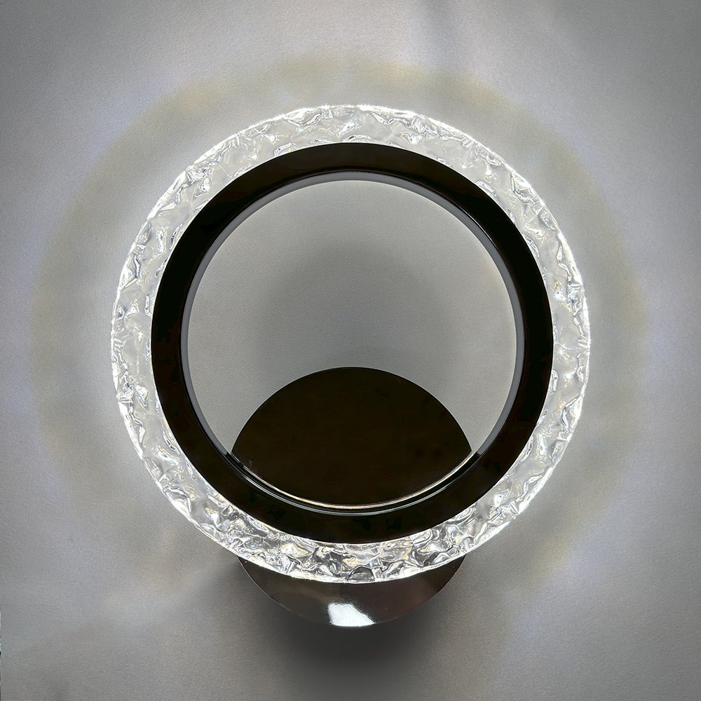 Світильник світлодіодний настінний, бра LUMINARIA EUROPA 12W R220 ON/OFF CHROME/ICE 220V IP20
