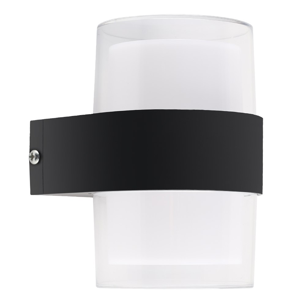 Світильник світлодіодний настінний, бра LUMINARIA VENZA 9W R BLACK 4200K 105x95x135 220V IP44 - Зображення 2