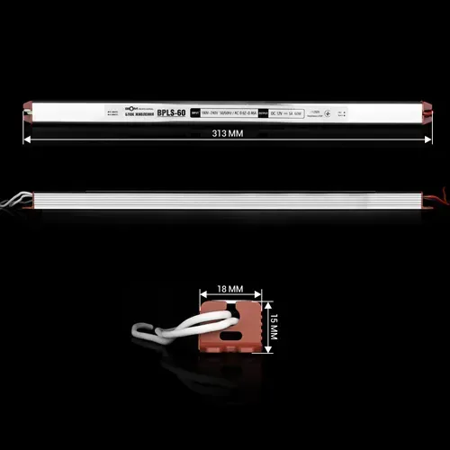 Блок живлення BIOM Professional DC12 60W BPLS-60-12 5А stick - Зображення 2