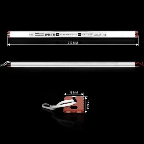 Блок живлення BIOM Professional DC24 60W BPBLS-60-24 2.5А stick - Зображення 2