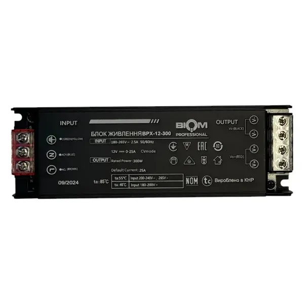 Блок живлення BIOM Professional DC12 300W BPX-12-300 25А - Зображення 2