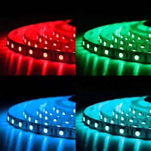 Світлодіодна стрічка BIOM Professional BPS-G3-24-3535-120-RGB-20, негерметична, 1м - Зображення 3