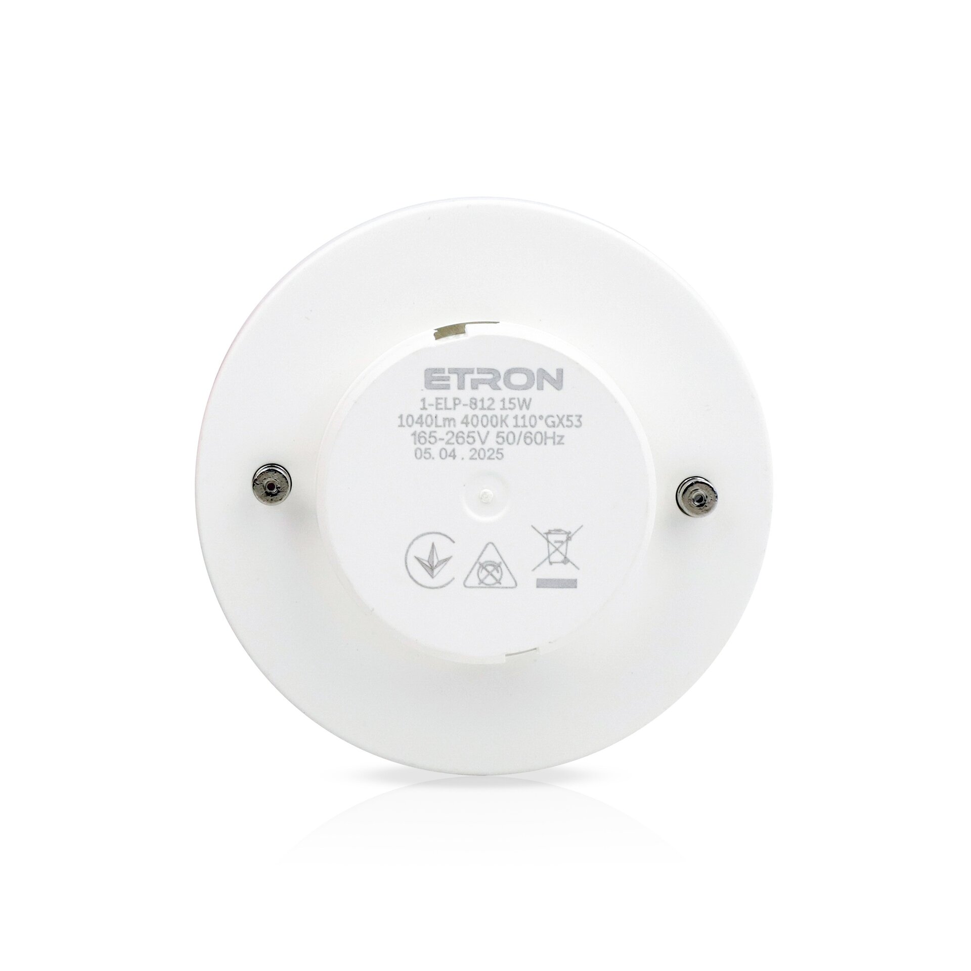 Світлодіодна LED лампа ETRON 1-ELP-812 15W 4000K 220V GX53 - Зображення 2