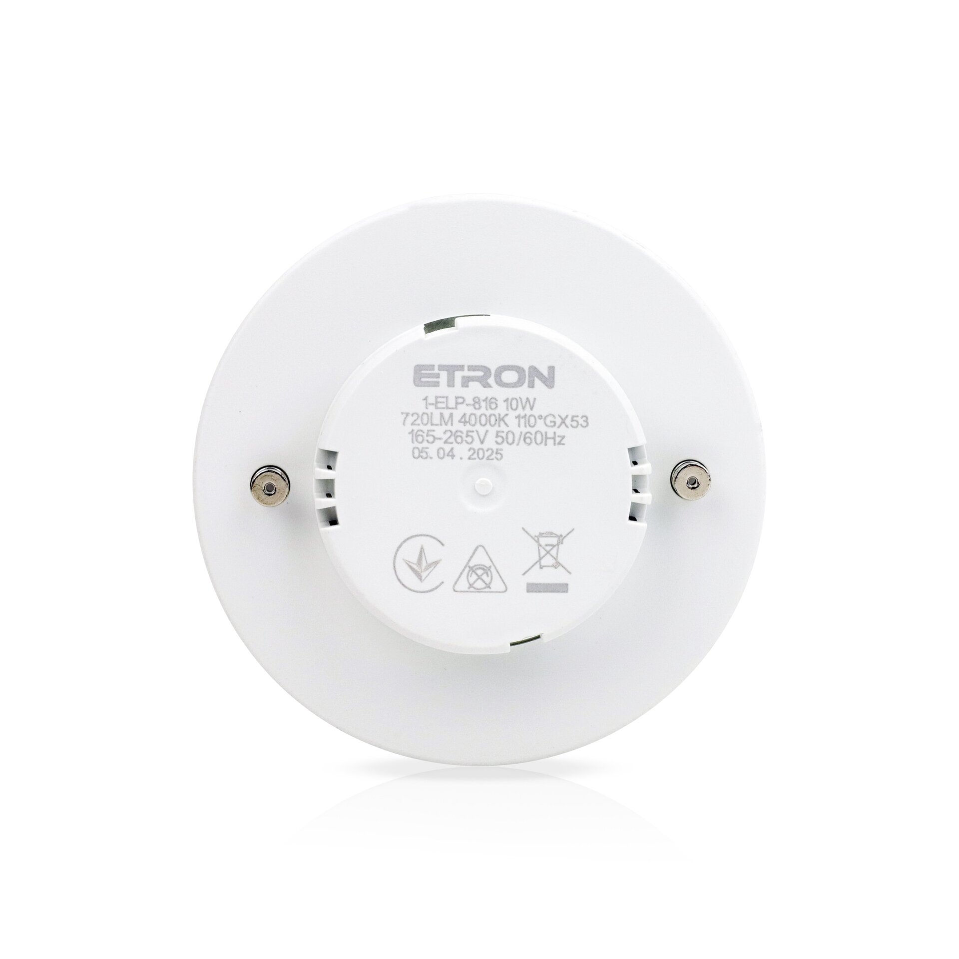 Світлодіодна LED лампа ETRON 1-ELP-816 10W 4000K 220V GX53 - Зображення 2