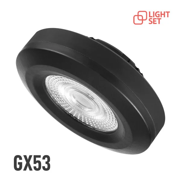 Лампа LED LIGHT SET GX53 lens 60° 12W 4500K чорний - Зображення 2