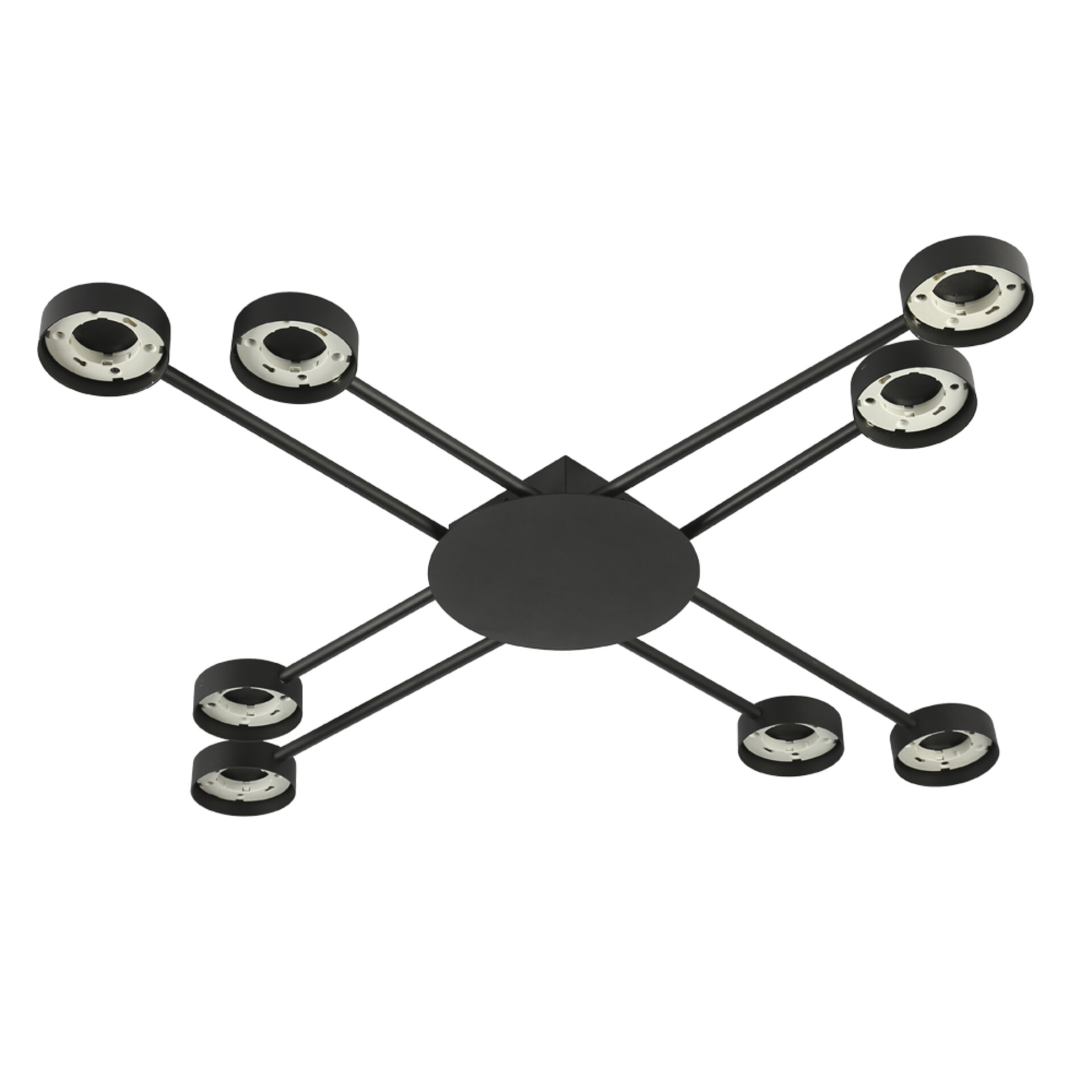 Світильник стельовий люстра ETRON Radiant GX53 8x15Вт чорний 1-EFP-2224 TM ETRON - Зображення 3