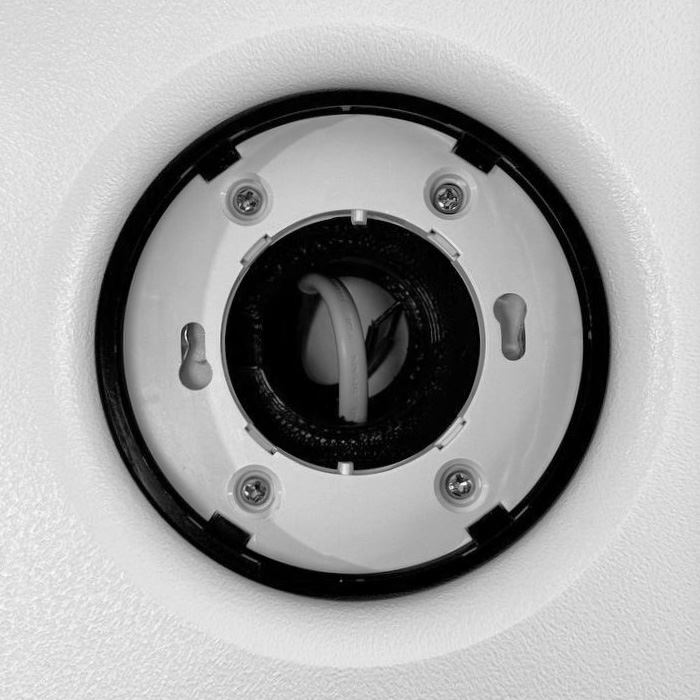 Світильник вбудовуваний LUMINARIA CB53 R105 GX53 BLACK (для натяжних стель) - Зображення 8