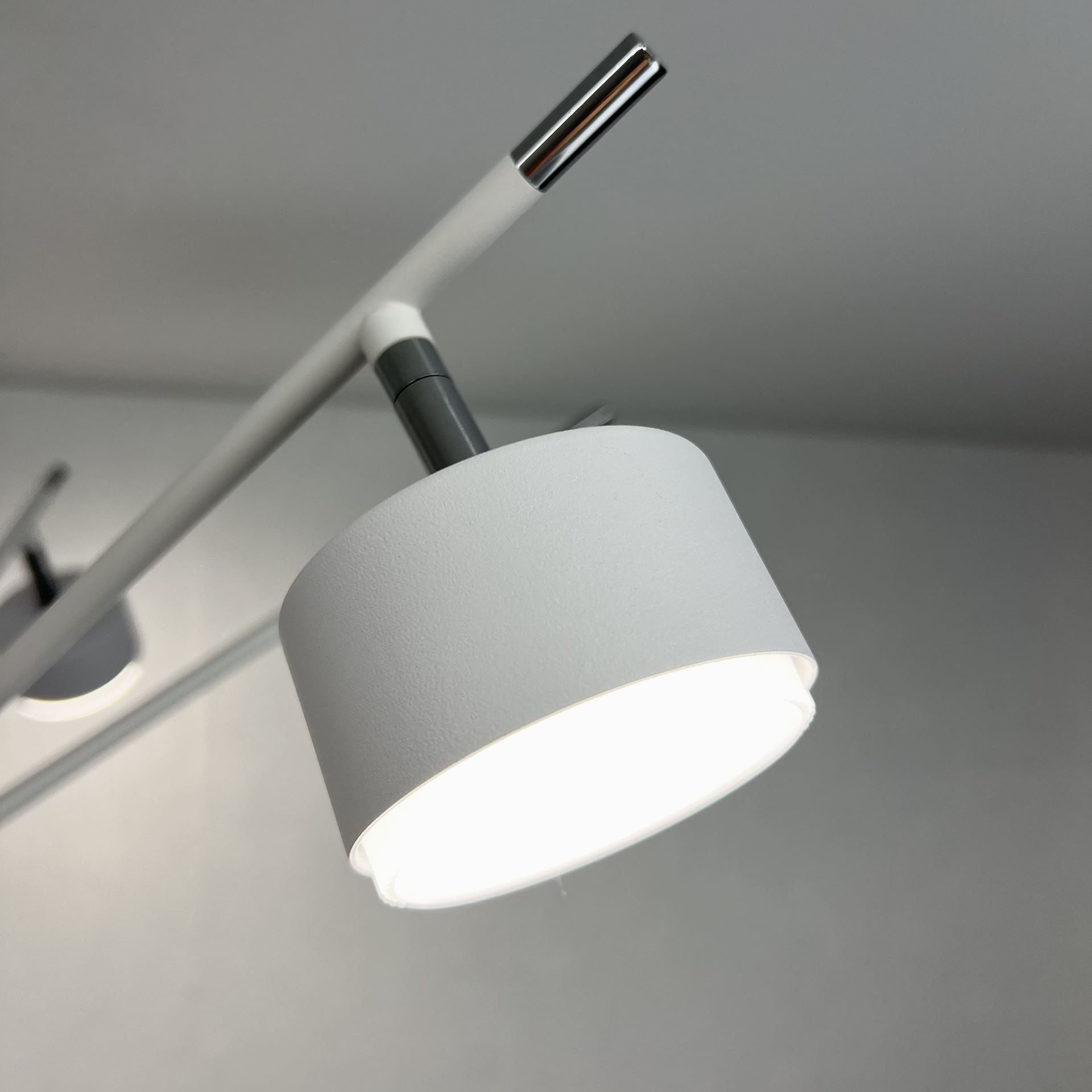 Світильник стельовий LUMINARIA MARY 7xGX53 WHITE/CHROME - Зображення 4