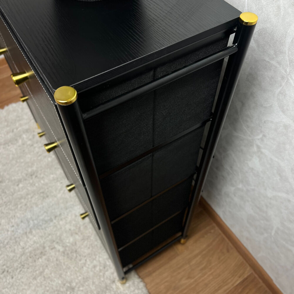 Комод побутовий LUMINARIA ELEGANCE BLACK 8B - Зображення 7
