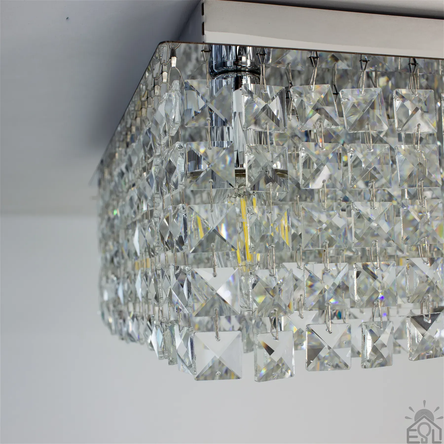 Люстра на 9 ламп ESLLSE KRYSTAL S E14 500x500x170 мм Хром 10668 - Зображення 5